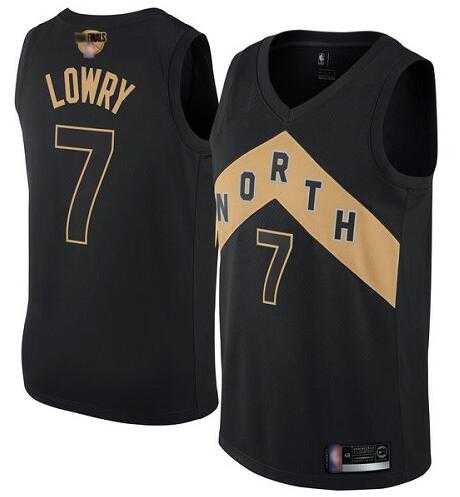 Raptors 7 Kyle Lowry Black 2019 NBA Finals City Edition Swingman Jersey,We sell and wholesale Raptors 7 Kyle Lowry Black 2019 NBA Finals City Edition Swingman Jersey on line form chian!